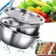 3 In 1 Vegetable Cutter with Drain Basket